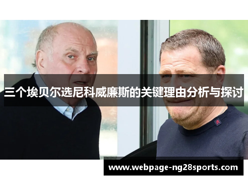 三个埃贝尔选尼科威廉斯的关键理由分析与探讨