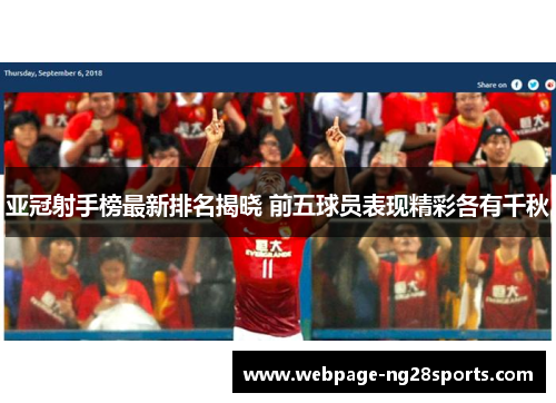 亚冠射手榜最新排名揭晓 前五球员表现精彩各有千秋