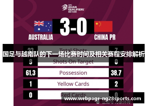 国足与越南队的下一场比赛时间及相关赛程安排解析