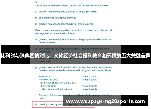 比利时与瑞典国情对比：文化经济社会福利教育和环境的五大关键差异