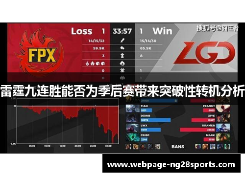 雷霆九连胜能否为季后赛带来突破性转机分析